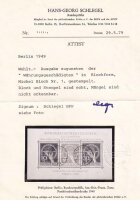 Berlin 1949 Block 1 - Tagesstempel Attest BPP