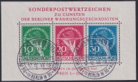 Berlin 1949 Block 1 ESST - gestempelt Attest BPP