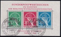 Berlin 1949 Block 1 FA - gestempelt Attest BPP