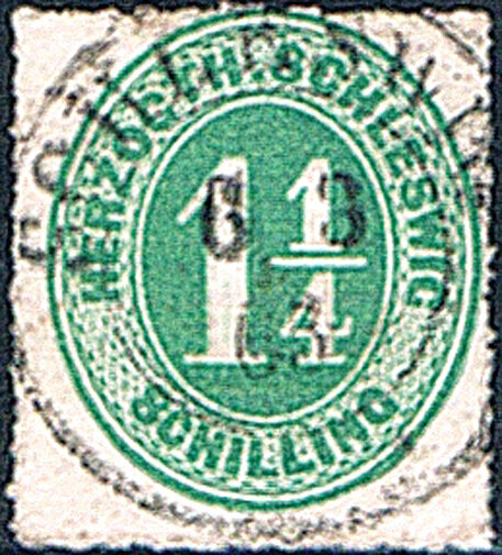 Schleswig-Holstein 1850 Mi.-Nr. 4 - gestempelt