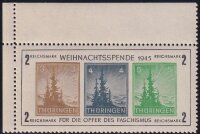 S B Z 1945 Block 1 linke obere Ecke - postfrisch