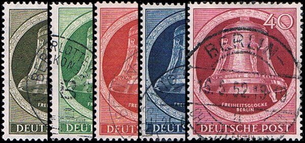 Berlin 1951 Mi.-Nr. 82-86 - gestempelt