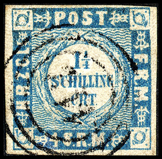 Schleswig-Holstein 1864 Mi.-Nr. 5 - gestempelt