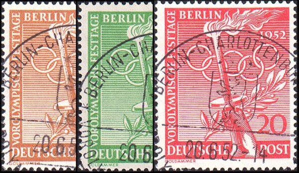Berlin 1952 Mi.-Nr. 88-90 - gestempelt