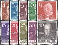 Berlin 1952 Mi.-Nr. 91-100 - gestempelt