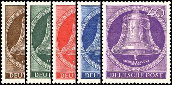 Berlin 1953 Mi.-Nr. 101-105 - postfrisch