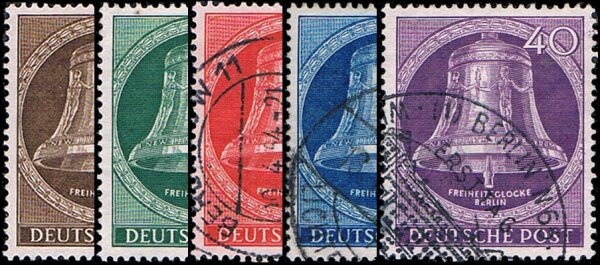 Berlin 1953 Mi.-Nr. 101-105 - gestempelt
