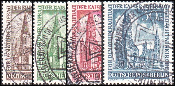 Berlin 1953 Mi.-Nr. 106-109 Befund - gestempelt