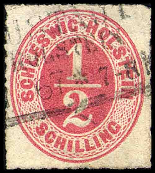Schleswig-Holstein 1864 Mi.-Nr. 8 - gestempelt