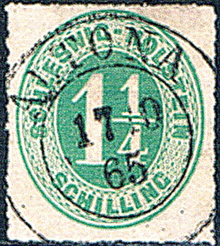 Schleswig-Holstein 1864 Mi.-Nr. 9 - gestempelt
