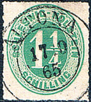 Schleswig-Holstein 1864 Mi.-Nr. 9 - gestempelt
