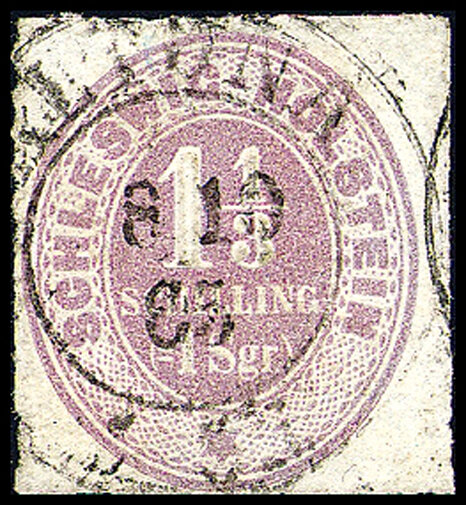 Schleswig-Holstein 1865 Mi.-Nr. 10 - gestempelt