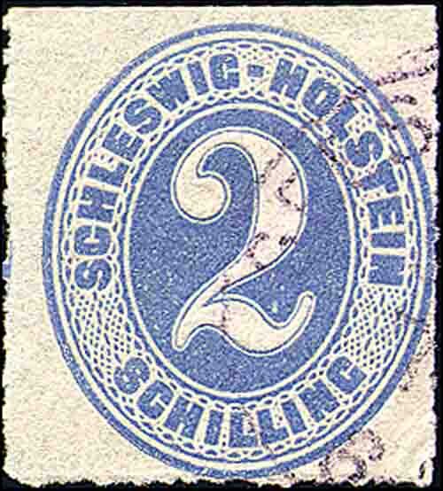 Schleswig-Holstein 1865 Mi.-Nr. 11 - gestempelt