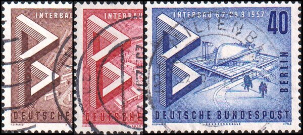 Berlin 1957 Mi.-Nr. 160-162 - gestempelt
