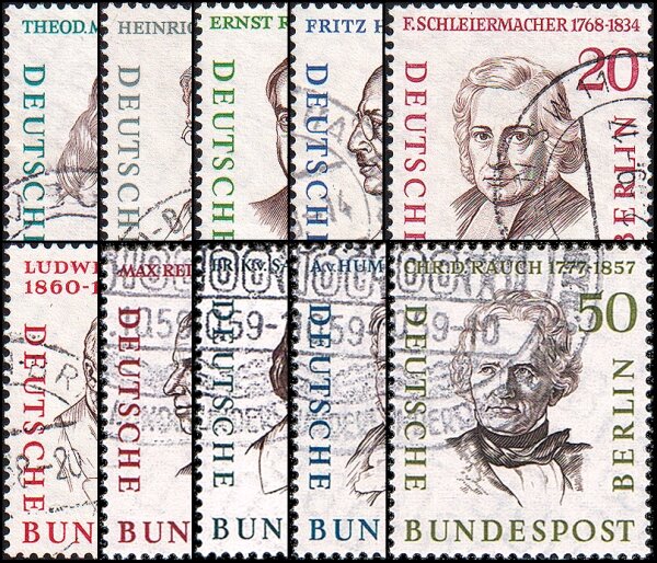 Berlin 1957 Mi.-Nr. 163-172 - gestempelt