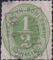 Schleswig-Holstein 1865 Mi.-Nr. 13 - gestempelt