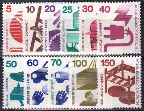 Berlin 1971-1973 Unfallverhütung - postfrisch