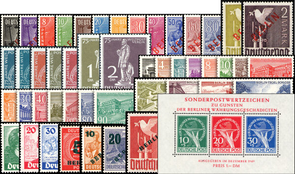 Berlin Jahrgang 1949 - postfrisch