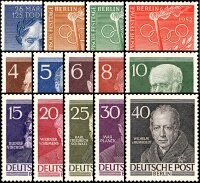 Berlin Jahrgang 1952 - postfrisch