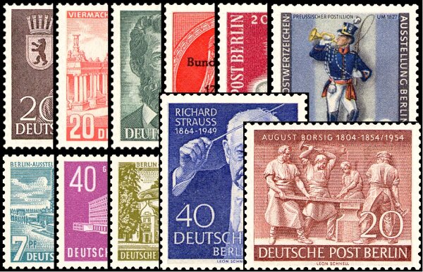 Berlin Jahrgang 1954 - postfrisch