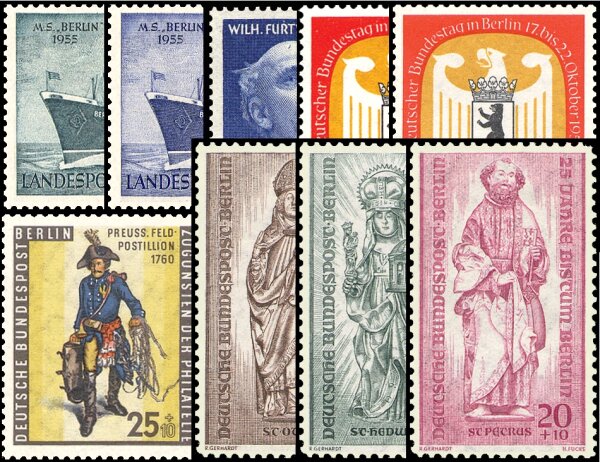 Berlin Jahrgang 1955 - postfrisch