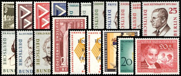 Berlin Jahrgang 1957 - postfrisch
