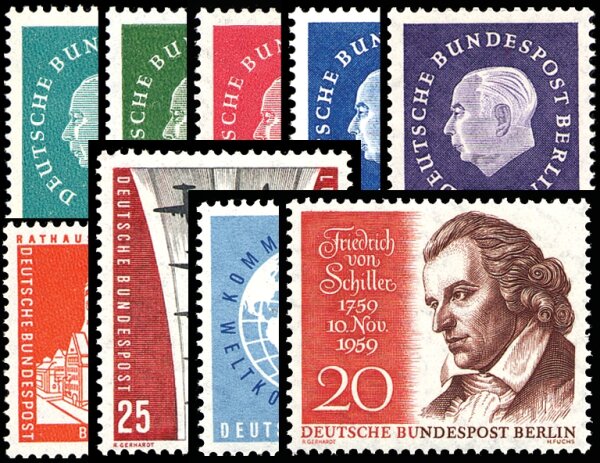 Berlin Jahrgang 1959 - postfrisch