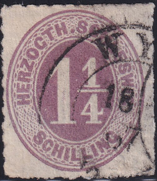 Schleswig-Holstein 1867 Mi.-Nr. 18  a - gestempelt