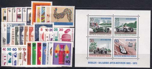 Berlin Jahrgang 1971 - postfrisch