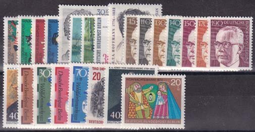 Berlin Jahrgang 1972 - postfrisch