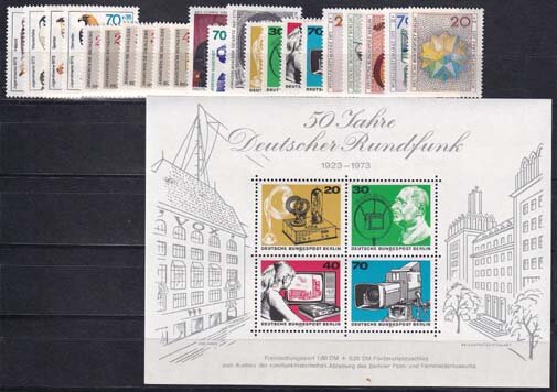 Berlin Jahrgang 1973 - postfrisch