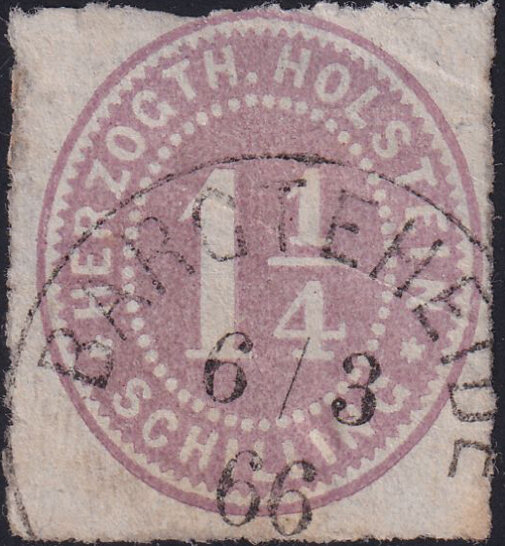 Schleswig-Holstein 1865-1866 Mi.-Nr. 20 - gestempelt