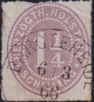 Schleswig-Holstein 1865-1866 Mi.-Nr. 20 - gestempelt