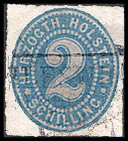 Schleswig-Holstein 1865-1866 Mi.-Nr. 21 - gestempelt
