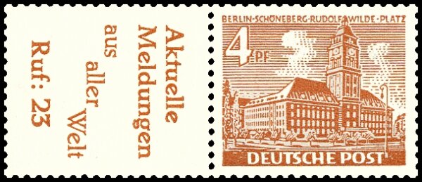Berlin 1952 Nr. W 28 - postfrisch