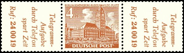 Berlin 1952 Nr. W 30 - postfrisch