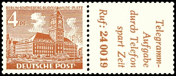 Berlin 1952 Nr. W 31 - postfrisch
