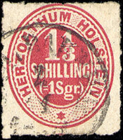 Schleswig-Holstein 1865-1866 Mi.-Nr. 23 - gestempelt