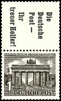 Berlin 1952 Nr. S 10 - postfrisch