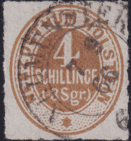 Schleswig-Holstein 1865-1866 Mi.-Nr. 25 - gestempelt