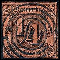 Thurn und Taxis 1852-1858 Mi.-Nr. 1 - gestempelt
