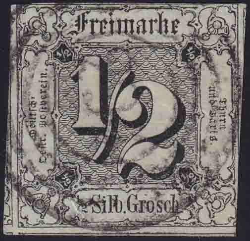 Thurn und Taxis 1852-1858 Mi.-Nr. 3 a - gestempelt