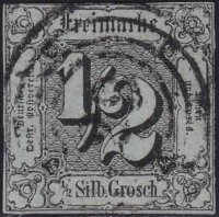 Thurn und Taxis 1852-1858 Mi.-Nr. 3 b - gestempelt