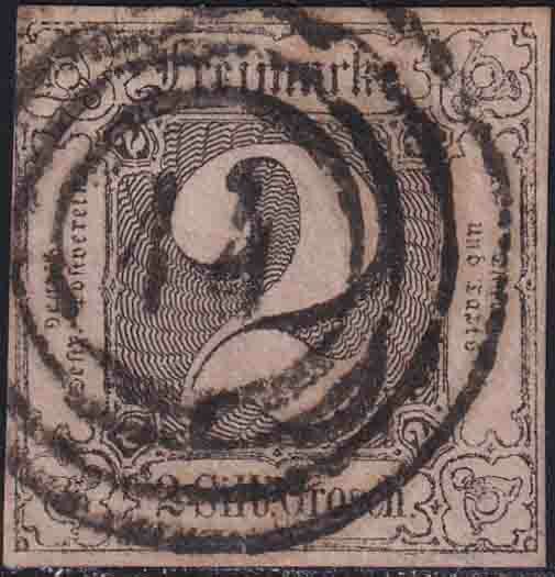 Thurn und Taxis 1852-1858 Mi.-Nr. 5 a - gestempelt