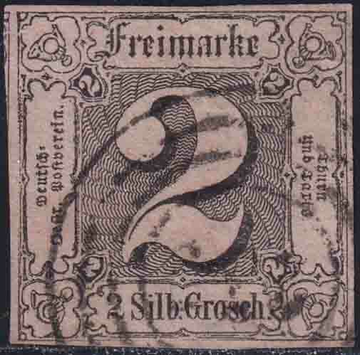 Thurn und Taxis 1852-1858 Mi.-Nr. 5 b - gestempelt