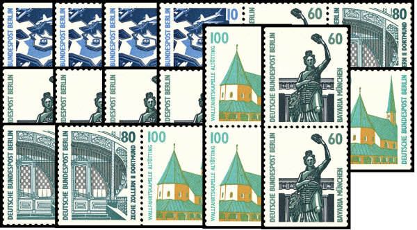 Berlin 1989 Nr. W 89 - W 98+C/D - postfrisch