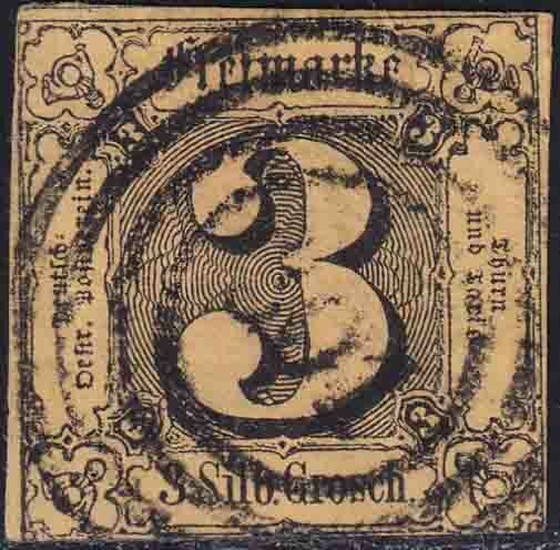 Thurn und Taxis 1852-1858 Mi.-Nr. 6 a - gestempelt