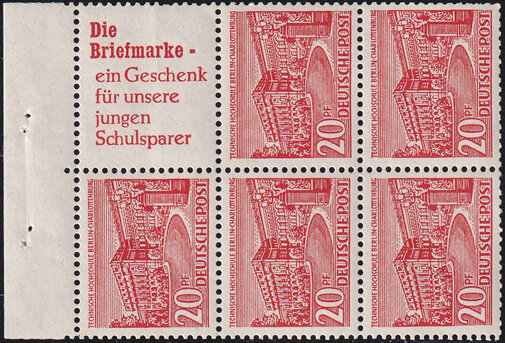 Berlin 1952 Mi.-Nr. H.-Bl. 5 - postfrisch