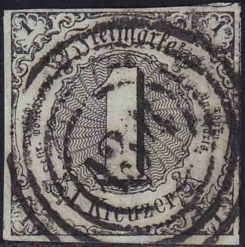 Thurn und Taxis 1852-1858 Mi.-Nr. 7 a - gestempelt