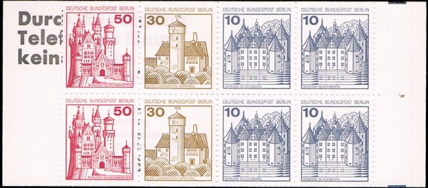 Berlin 1977 Mi.-Nr. MH 10 aII - postfrisch